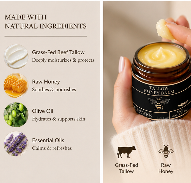 Lumina™ Beef Tallow Honey Lotion